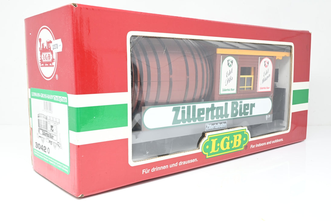 LGB G Gauge 30420 Zillertal Keg Car - Boxed