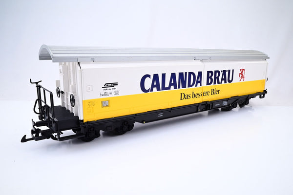 LGB G Gauge 40575 Calanda Brau Sliding Wall Wagon - Boxed