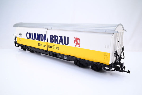 LGB G Gauge 40575 Calanda Brau Sliding Wall Wagon - Boxed