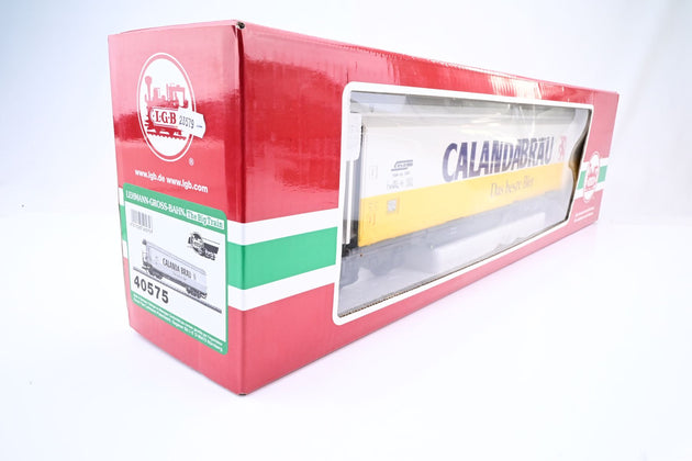 LGB G Gauge 40575 Calanda Brau Sliding Wall Wagon - Boxed