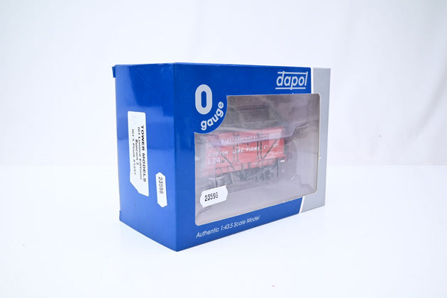 Dapol O Gauge ICI 5 Plank with roof, Runcorn ICI Red No.L24 - Boxed