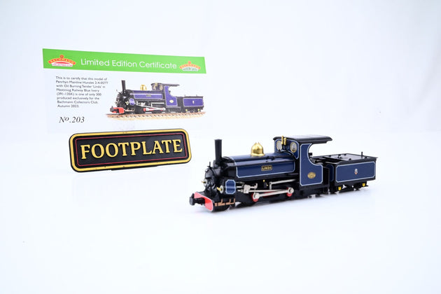 Bachmann 009 Narrow Gauge 391-135K Mainline Hunslet 2-4-0STT Linda Festiniog Railway Blue - Boxed