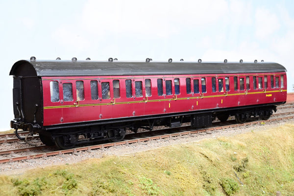 Kit Built O Gauge BR Maroon Mk1 Non-corridor Suburban Composite Coach No.M41008 - Boxed
