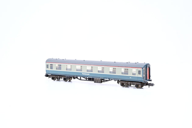 Graham Farish N Gauge 374-800 Mk1 Restaurant Car RFO BR Blue/Grey No.E8 - Boxed