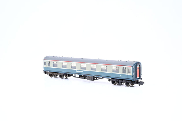 Graham Farish N Gauge 374-800 Mk1 Restaurant Car RFO BR Blue/Grey No.E8 - Boxed