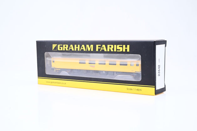Graham Farish N Gauge Mk2 Coach Network Rail Yellow No.999602 - Boxed