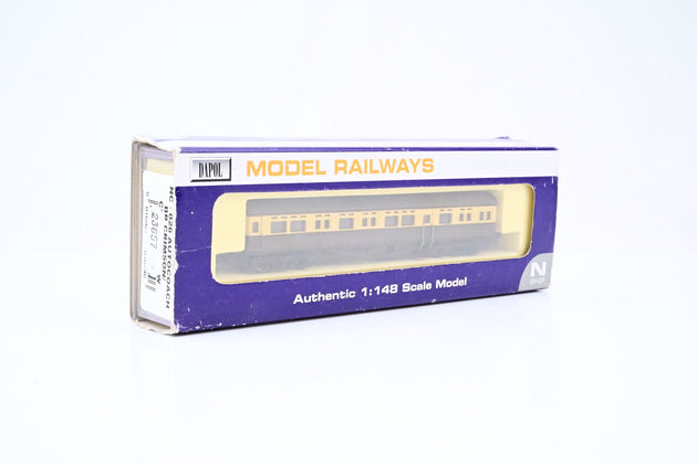 Dapol N Gauge NC-026 Autocoach Chocolate & Cream Unnumbered