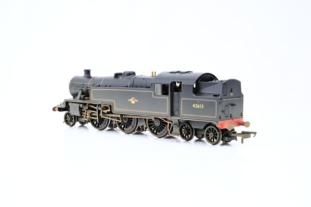 Hornby OO Gauge R3021 LMS Stanier 4P 2-6-4T BR Black Late Crest No.42613 - Factory Weathered, Boxed