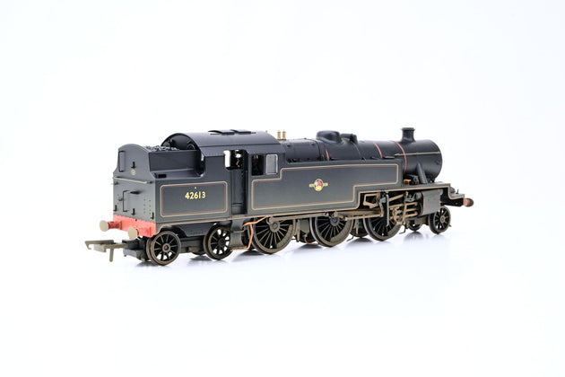 Hornby OO Gauge R3021 LMS Stanier 4P 2-6-4T BR Black Late Crest No.42613 - Factory Weathered, Boxed