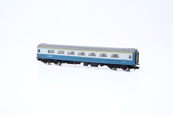 Graham Farish N Gauge 0815 Mk2d 1st Open Coach BR Blue/Grey No.M3199 - Boxed