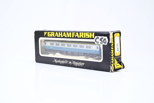 Graham Farish N Gauge 0815 Mk2d 1st Open Coach BR Blue/Grey No.M3199 - Boxed