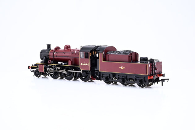 Bachmann OO Gauge 32-825K Ivatt Class 2MT BR Late Crest Crimson Preserved No.46441 - Limited Edition, Boxed
