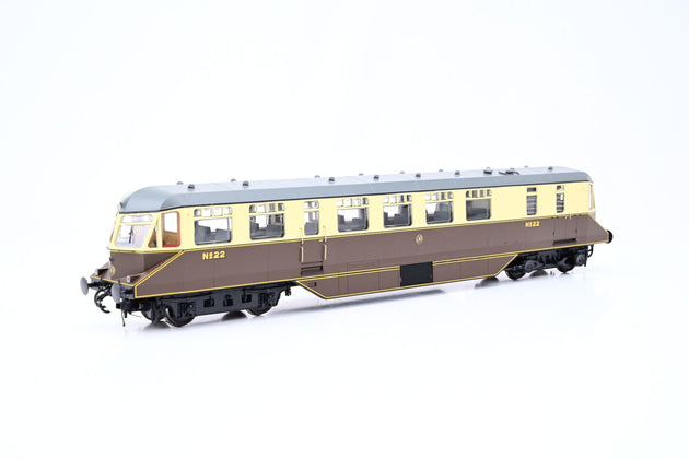 Heljan OO Gauge 19408 GWR Chocolate Cream AEC Railcar Grey Roof No.22 - Boxed