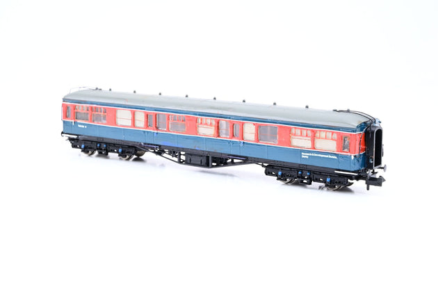 Graham Farish N Gauge 374-536 Hawksworth Coach Repainted to Test Car 4 Departmental Red/Blue - Boxed