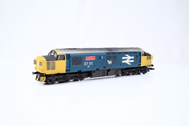 Lima OO Gauge L204647 BR Class 37 Large Logo Blue Yellow Loch Eli Outward Bound No.37111 - Boxed