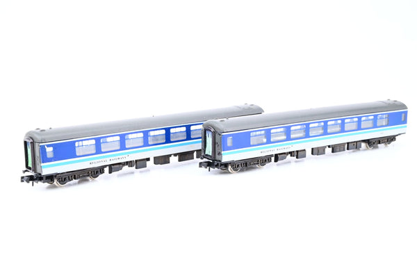 Graham Farish N Gauge Rake of 2 Regional Railways Mk2 2nd Open Coaches No.5505 - Unboxed