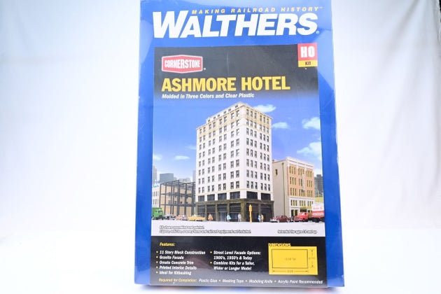 Walthers HO Gauge 933-3764 Cornerstone Building 'Ashmore Hotel' Unbuilt Kit - Boxed