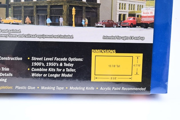 Walthers HO Gauge 933-3764 Cornerstone Building 'Ashmore Hotel' Unbuilt Kit - Boxed