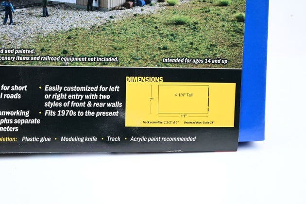 Walthers HO Gauge 933-2986 Cornerstone Building 'Modern Double-Track Engine House' Unbuilt Kit - Boxed