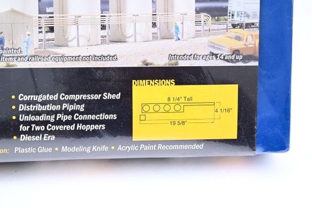 Walthers HO Gauge 933-3081 Cornerstone Building 'Plastic Pellet Transfer Facility' Unbuilt Kit - Boxed