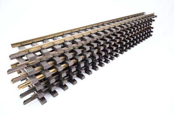 LGB G Gauge 10000 6 x 300mm Straight Track Lengths - Used Outdoors
