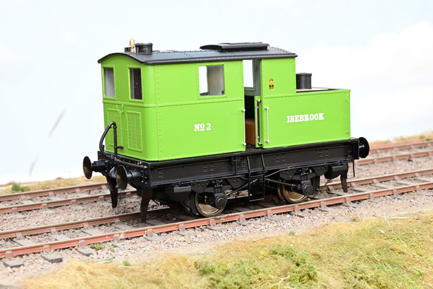 Dapol O Gauge 7S-005-006S Sentinel Y1/Y3 Isebrook GWR Light Green No.2 - DCC Sound, Boxed