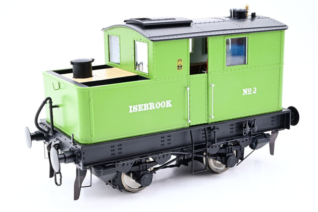 Dapol O Gauge 7S-005-006S Sentinel Y1/Y3 Isebrook GWR Light Green No.2 - DCC Sound, Boxed