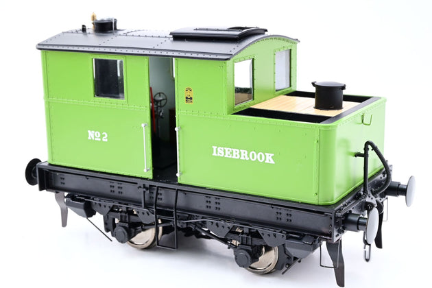Dapol O Gauge 7S-005-006S Sentinel Y1/Y3 Isebrook GWR Light Green No.2 - DCC Sound, Boxed