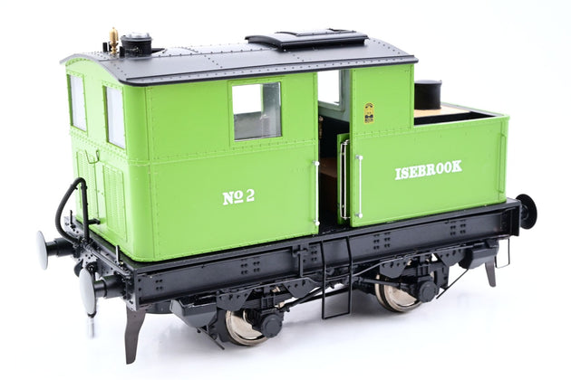 Dapol O Gauge 7S-005-006S Sentinel Y1/Y3 Isebrook GWR Light Green No.2 - DCC Sound, Boxed