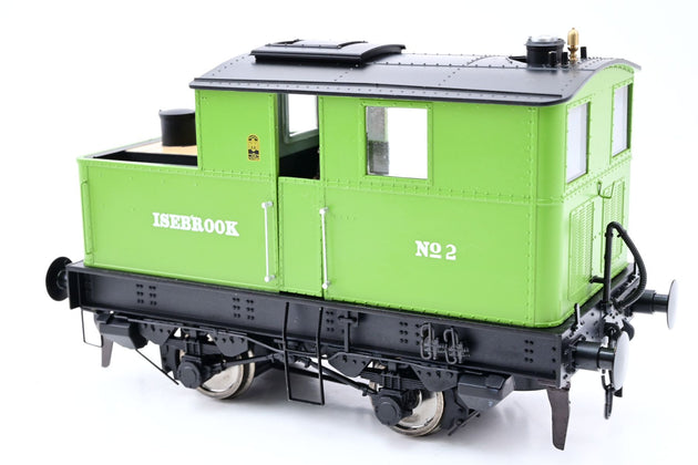 Dapol O Gauge 7S-005-006S Sentinel Y1/Y3 Isebrook GWR Light Green No.2 - DCC Sound, Boxed