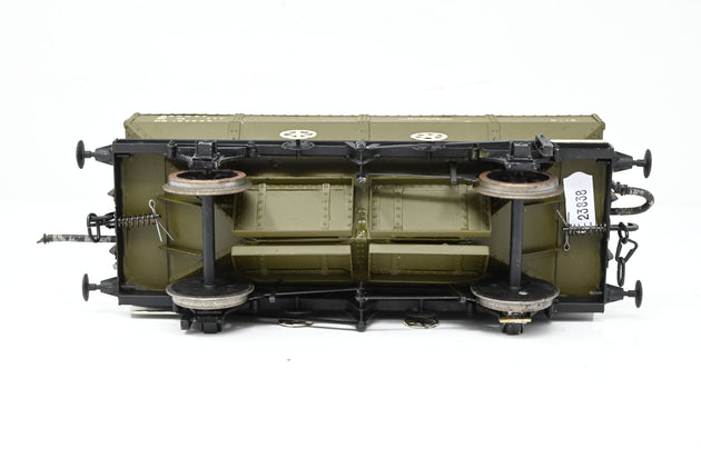 Kit Built Gauge 1 10mm BR Olive Green 25T 'Gannet' Ballast Hopper Wagon No.DB197285 - Unboxed