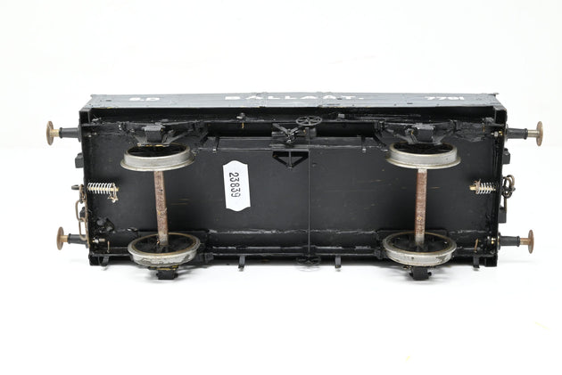 Kit Built Gauge 1 10mm Grey 'S.D' 3-Plank Ballast Wagon w/ Load - Unboxed