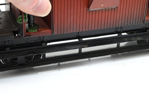 Kit Built Gauge 1 10mm Unlettered Bauxite Brake Van - Unboxed