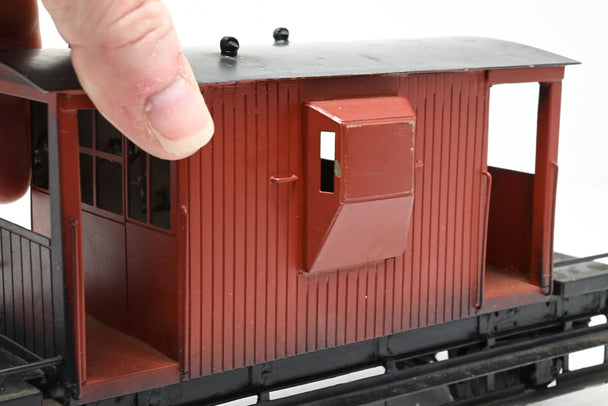 Kit Built Gauge 1 10mm Unlettered Bauxite Brake Van - Unboxed