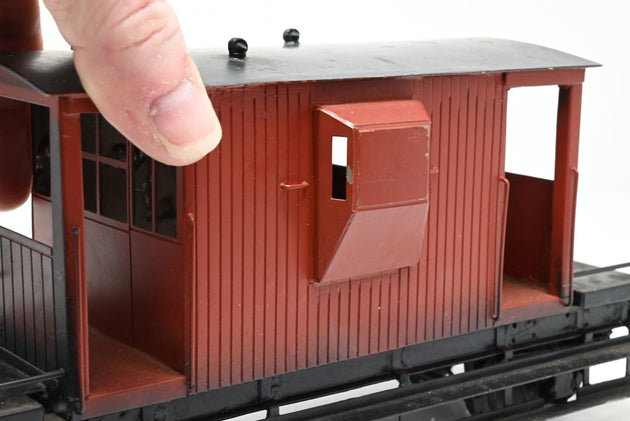 Kit Built Gauge 1 10mm Unlettered Bauxite Brake Van - Unboxed