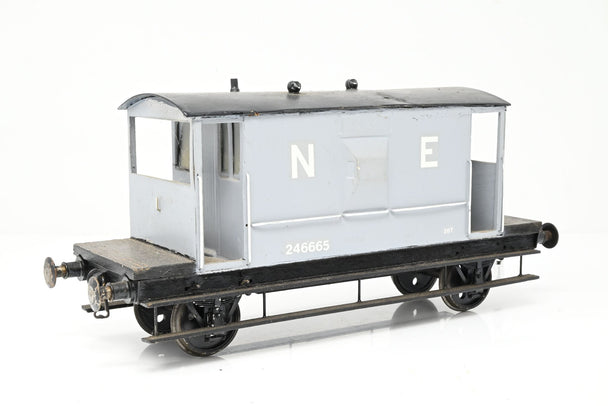 Kit Built Gauge 1 10mm NE Grey 20T Brake Van No.246665 - Unboxed