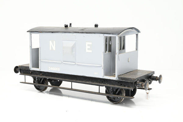 Kit Built Gauge 1 10mm NE Grey 20T Brake Van No.246665 - Unboxed