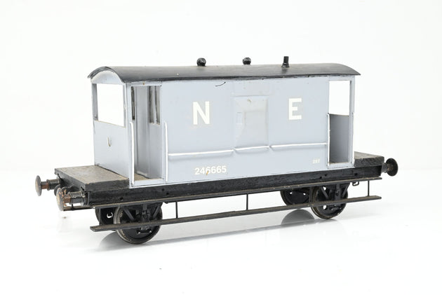 Kit Built Gauge 1 10mm NE Grey 20T Brake Van No.246665 - Unboxed