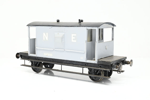 Kit Built Gauge 1 10mm NE Grey 20T Brake Van No.246665 - Unboxed
