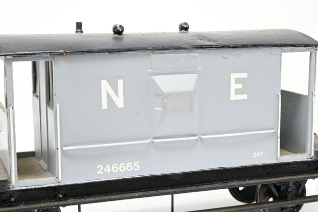 Kit Built Gauge 1 10mm NE Grey 20T Brake Van No.246665 - Unboxed