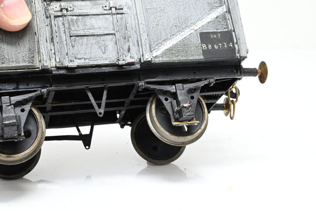 Kit Built Gauge 1 10mm BR Grey 16T Side Door Steel Mineral Wagon w/ Load No.B86734 - Unboxed