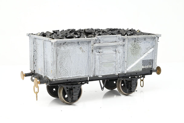 Kit Built Gauge 1 10mm BR Grey 16T Side Door Steel Mineral Wagon w/ Load No.B84532 - Unboxed