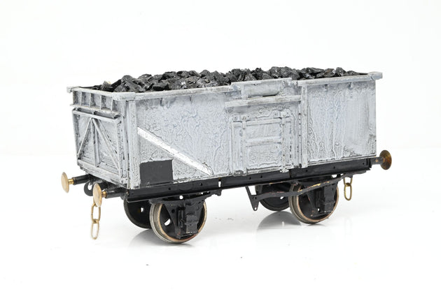 Kit Built Gauge 1 10mm BR Grey 16T Side Door Steel Mineral Wagon w/ Load No.B84532 - Unboxed