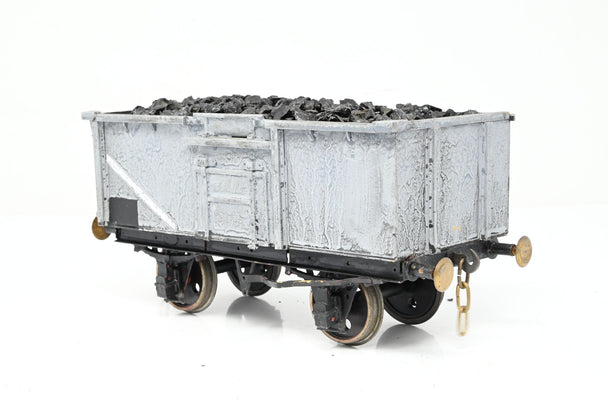 Kit Built Gauge 1 10mm BR Grey 16T Side Door Steel Mineral Wagon w/ Load No.B84532 - Unboxed
