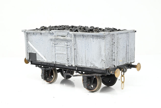 Kit Built Gauge 1 10mm BR Grey 16T Side Door Steel Mineral Wagon w/ Load No.B84532 - Unboxed