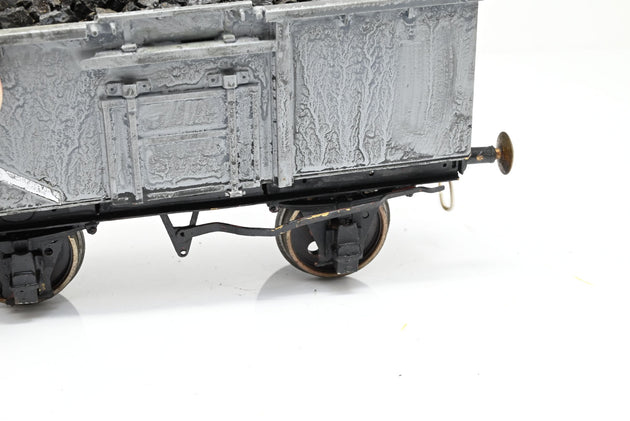 Kit Built Gauge 1 10mm BR Grey 16T Side Door Steel Mineral Wagon w/ Load No.B84532 - Unboxed