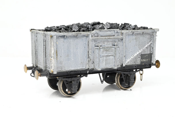 Kit Built Gauge 1 10mm BR Grey 16T Side Door Steel Mineral Wagon w/ Load No.B84197 - Unboxed