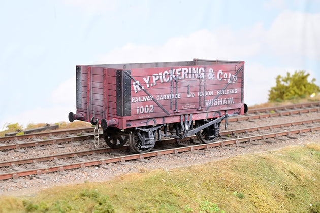 Dapol O Gauge POW05 'R Y Pickering Carriage & Wagon Builders'  7-Plank Open Wagon - Limited Edition, Weathered, Boxed