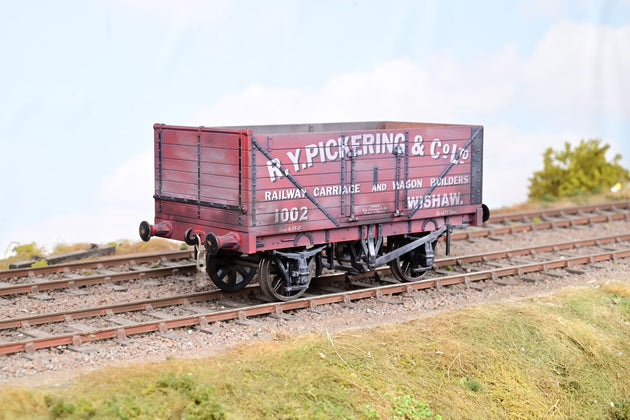 Dapol O Gauge POW05 'R Y Pickering Carriage & Wagon Builders'  7-Plank Open Wagon - Limited Edition, Weathered, Boxed