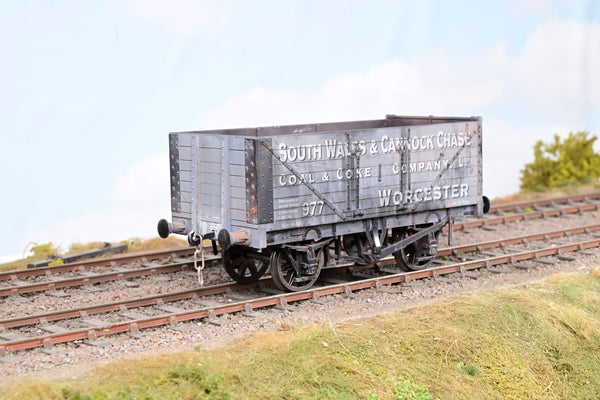 Dapol O Gauge POW09 'South Wales & Cannock' 7-Plank Open Wagon - Limited Edition, Weathered, Boxed